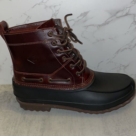 MENS Sperry Decoy Boot Amaretto/Black - Picture 7 of 8